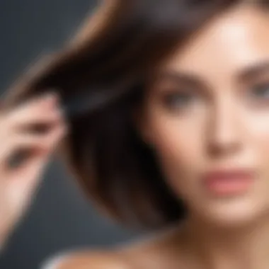 Lifestyle Adjustments for Healthy Hair A serene lifestyle scene promoting healthy hair habits
