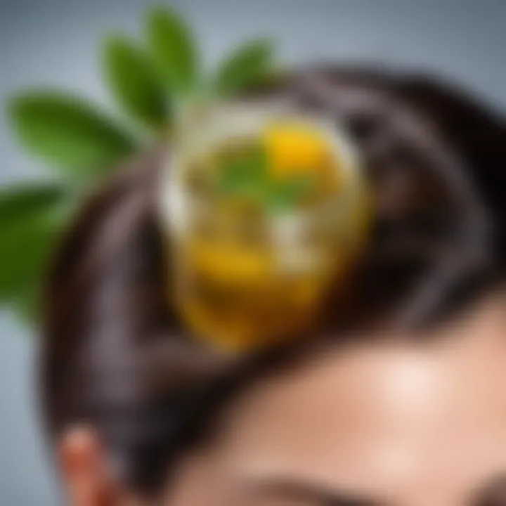 A collection of natural remedies and treatments for scalp health.