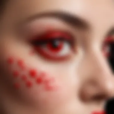 Applications of Red Dots in Beauty Sector Tools Application scenarios demonstrating red dots in beauty tools
