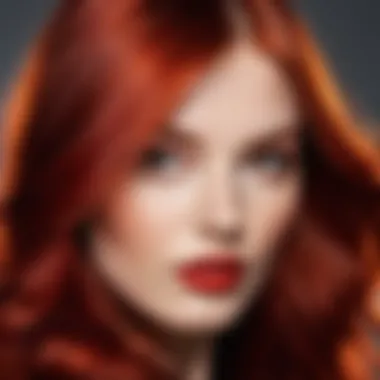 The Allure of Radiant Red Locks Vibrant red hair showcasing its shine and texture