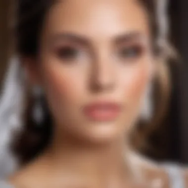 Natural wedding makeup emphasizing radiant skin