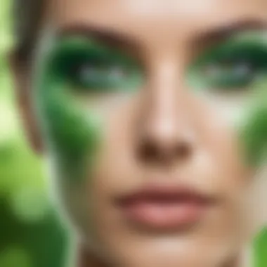 An artistic representation of ethereal beauty with green tones