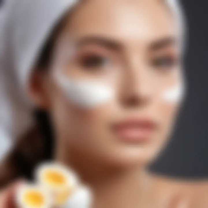 Natural beauty treatments using egg whites