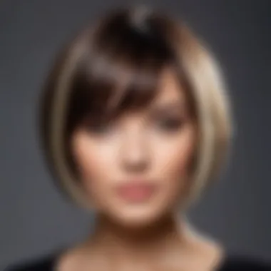 Stylish round bob with subtle highlights for a modern look