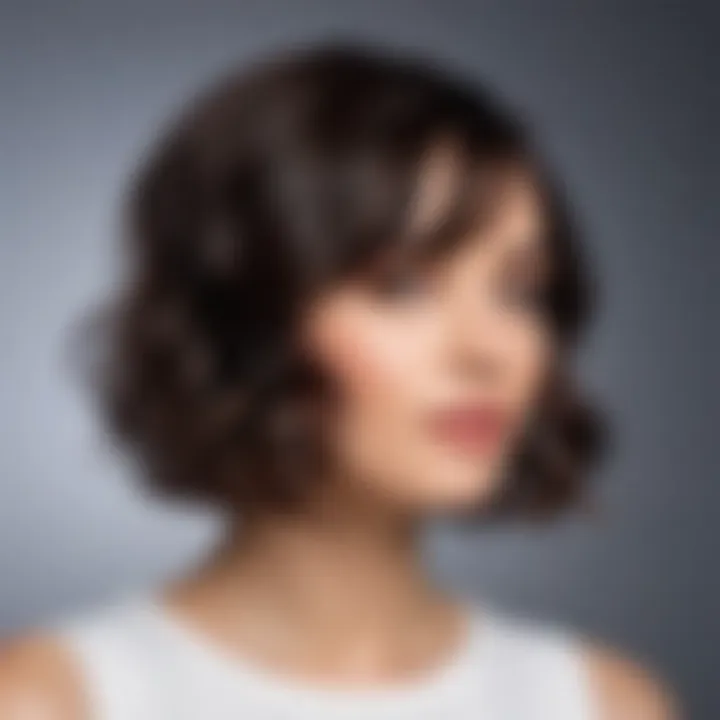 Textured round bob with soft waves for a relaxed vibe